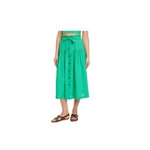 Universal Threads Green Maxi Linen Skirt sz Large